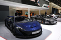 Salon de Genève 2016 - McLaren P1 MSO bleu carbone 3/4 avant droit
