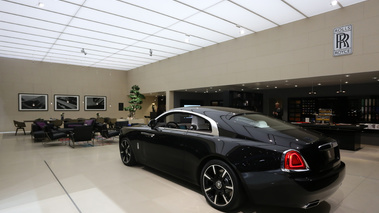 Salon de Genève 2016 - Rolls Royce Wraith Inspired by Music 3/4 arrière gauche