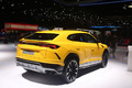 Salon de Genève 2018 - Lamborghini Urus jaune 3/4 arrière droit
