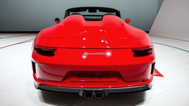 Mondial de l'Automobile de Paris 2018 - Porsche 991 Speedster Concept rouge face arrière