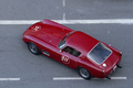 Rétromobile 2012 - Ferrari 250 Coupe bordeaux 3/4 arrière gauche vue de haut