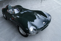 Rétromobile 2012 - Jaguar Type D vert 3/4 avant droit