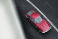 Rétromobile 2018 - Maserati bordeaux 3/4 avant droit vue de haut