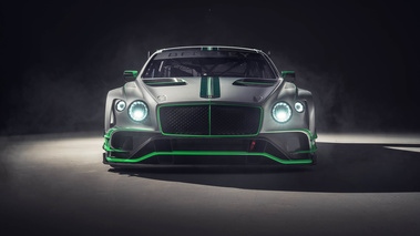 Bentley Continental GT3 blanc/vert face avant