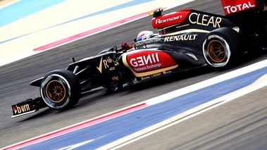 F1 GP Bahreïn 2013 Lotus Grosjean profil gauche