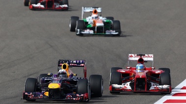 F1 GP Bahreïn 2013 Red Bull Ferrari Force India