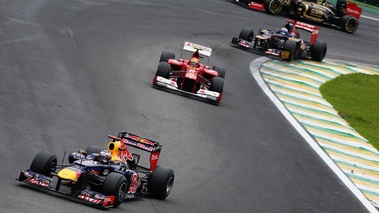 F1 GP Brésil 2012 Red Bull et Ferrari