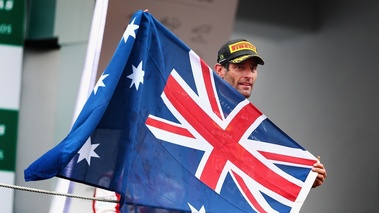 F1 GP Brésil 2013 Red Bull Webber drapeau australien