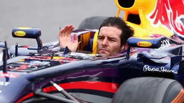 F1 GP Brésil 2013 Red Bull Webber sans casque