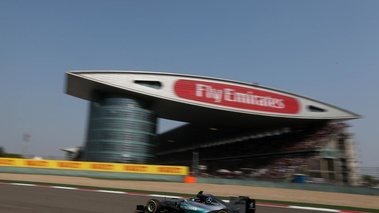 F1 GP Chine 2015 Mercedes Rosberg 3/4 arrière
