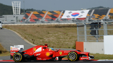 F1 GP Corée du Sud 2012 Ferrari Alonso profil