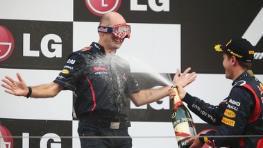 F1 GP Corée du Sud 2012 Red Bull Adrian Newey masque