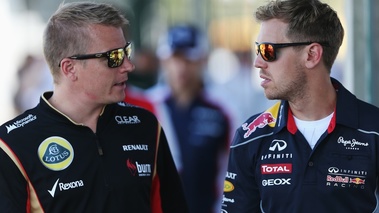 F1 GP Hongrie 2013 Vettel et Raikkonen