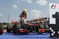 F1 GP Hongrie McLaren Hamilton arrivée