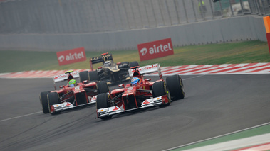 F1 GP Inde 2012 Ferrari et Lotus