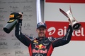 F1 GP Inde 2012 podium champagne et coupe