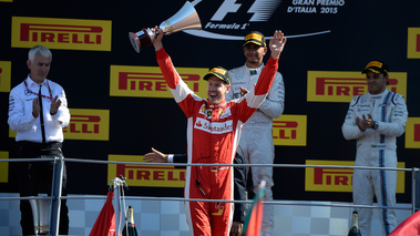 F1 GP Italie 2015 Ferrari podium Vettel