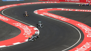 F1 GP Mexique 2015 Mercedes et Red Bull stadium