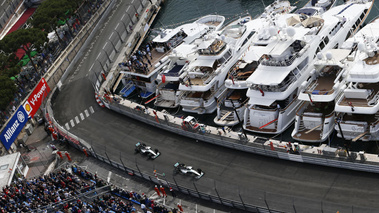 F1 GP Monaco 2015 Mercedes Hamilton et Rosberg port