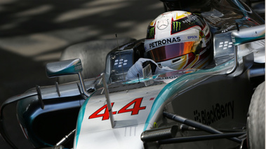 F1 GP Monaco 2015 Mercedes Lewis Hamilton détails