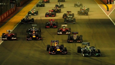 F1 GP Singapour 2013 départ