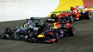 F1 GP Singapour 2013 Vettel Rosberg départ