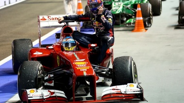 F1 GP Singapour 2013 Webber stop Ferrari Alonso