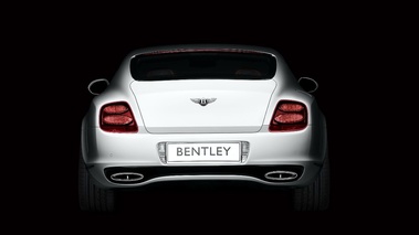 Bentley Supersports-blanche-face arrière