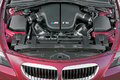 BMW M6 rouge moteur