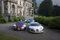 Bugatti Veyron Centenaire- verte, bleue, blanc, rouge- Villa d'Este